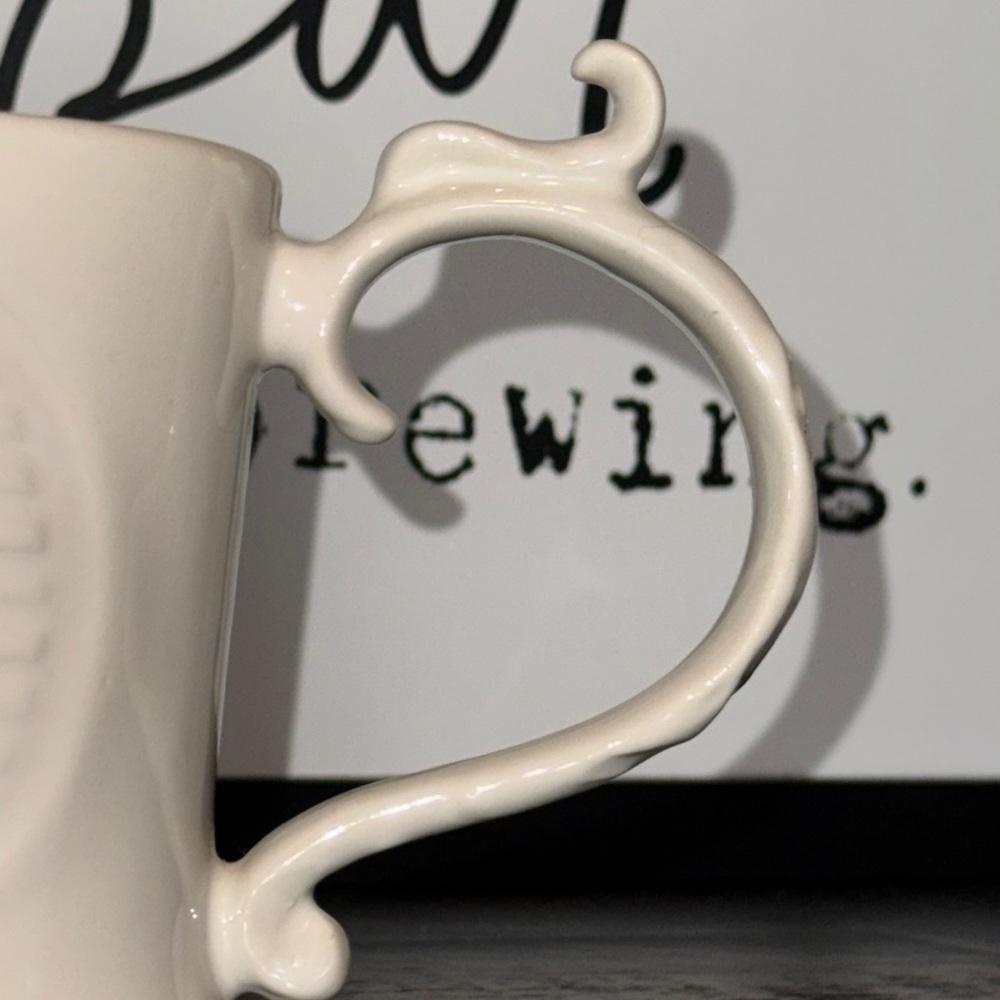 POTTERY BARN PB A-Z MUGS Elegant Cream Ceramic Mug Cup Initial Monogram Letter O - Picture 11 of 13
